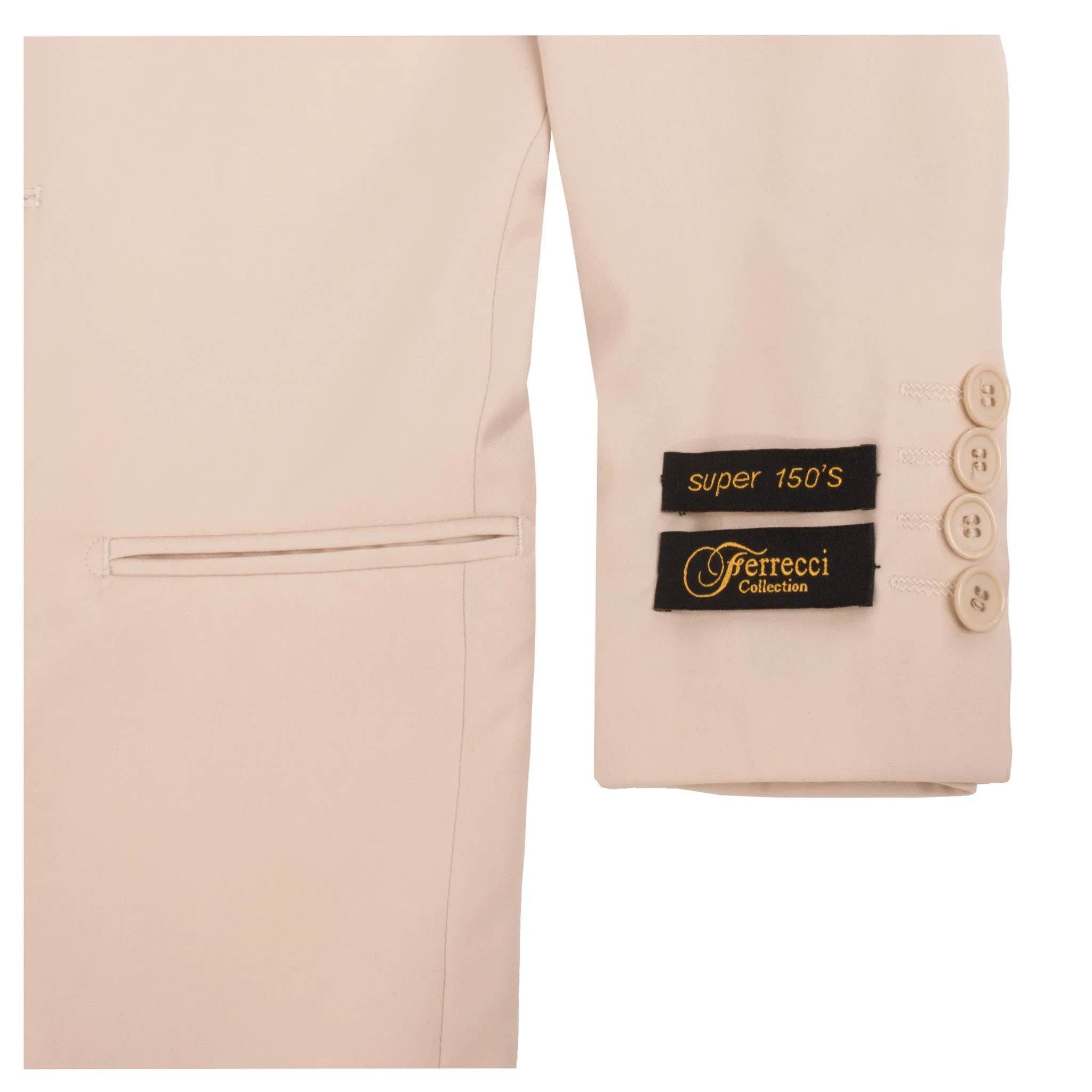 Boys Premium Tan 2pc Suit