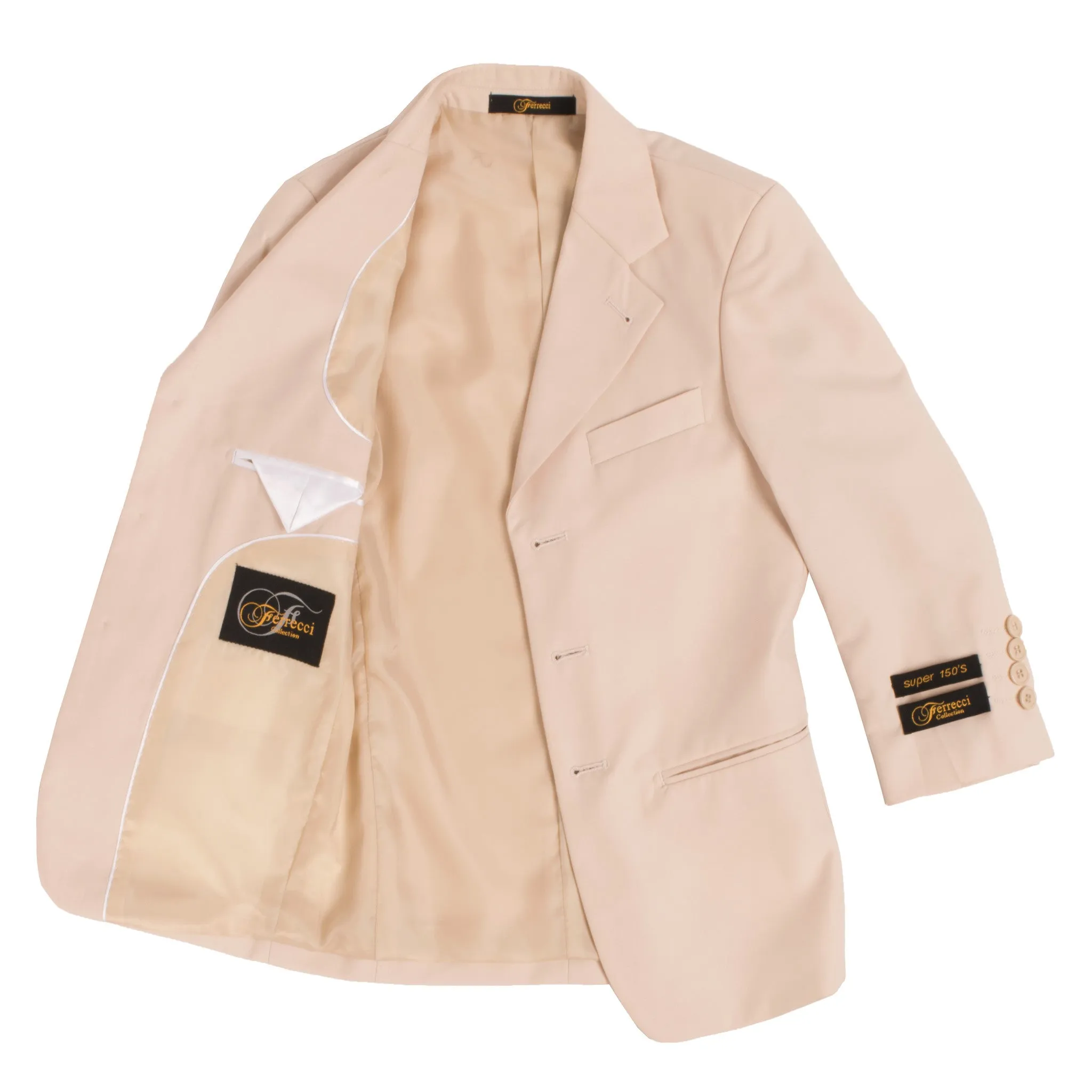 Boys Premium Tan 2pc Suit