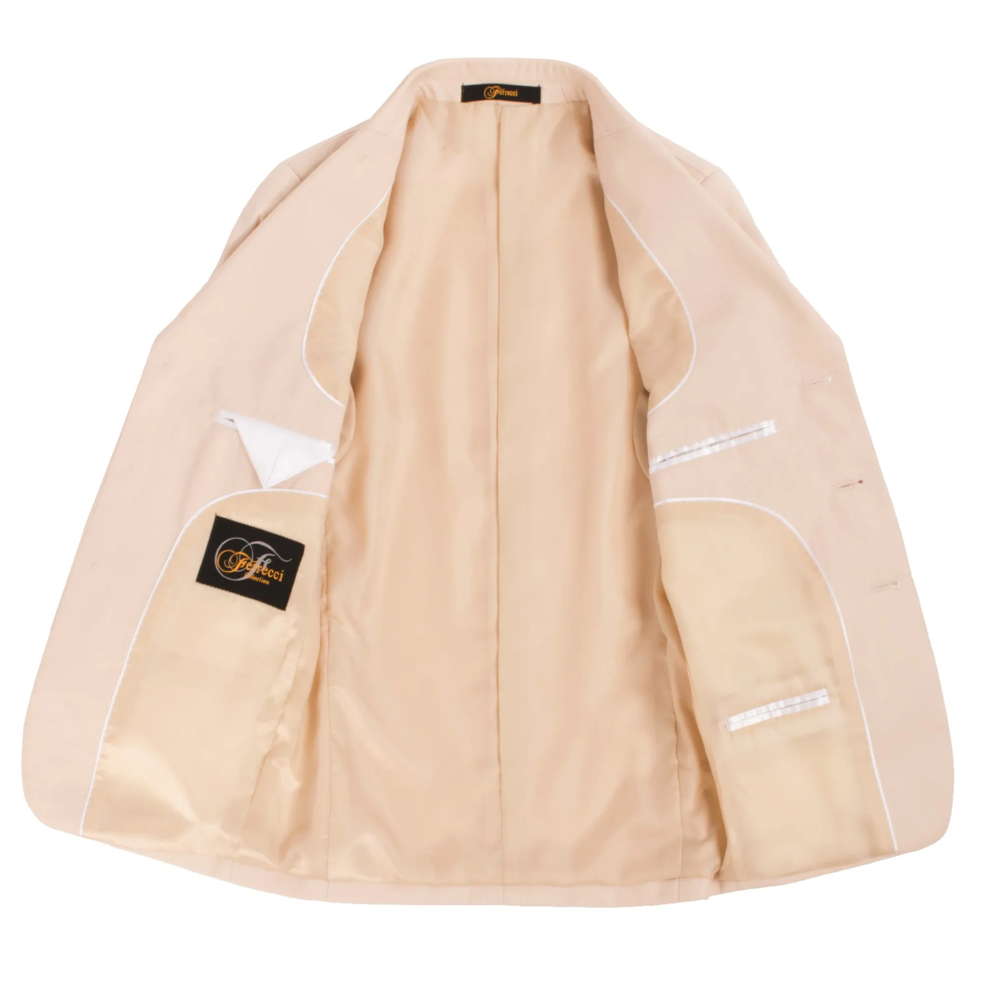 Boys Premium Tan 2pc Suit