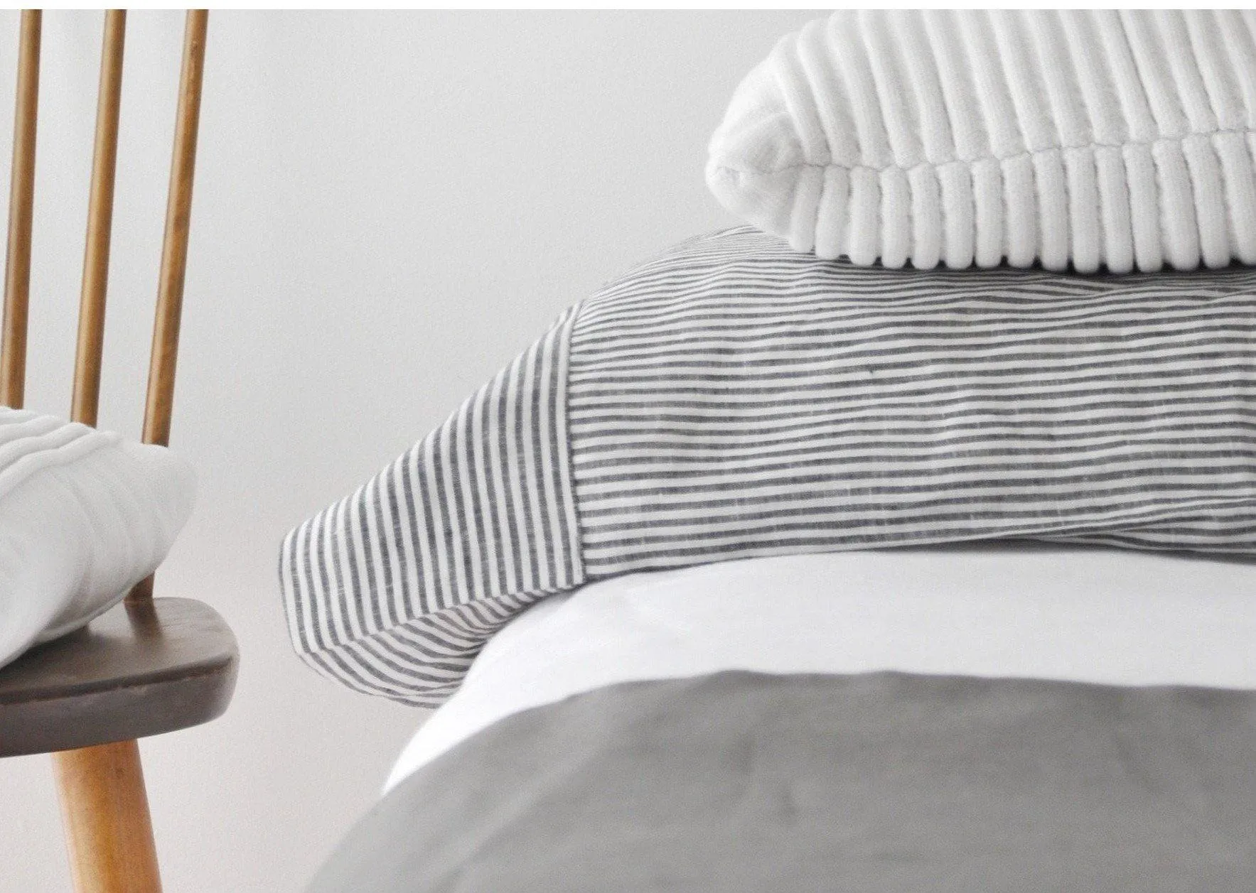 Breton Stripe Pillowcase Red