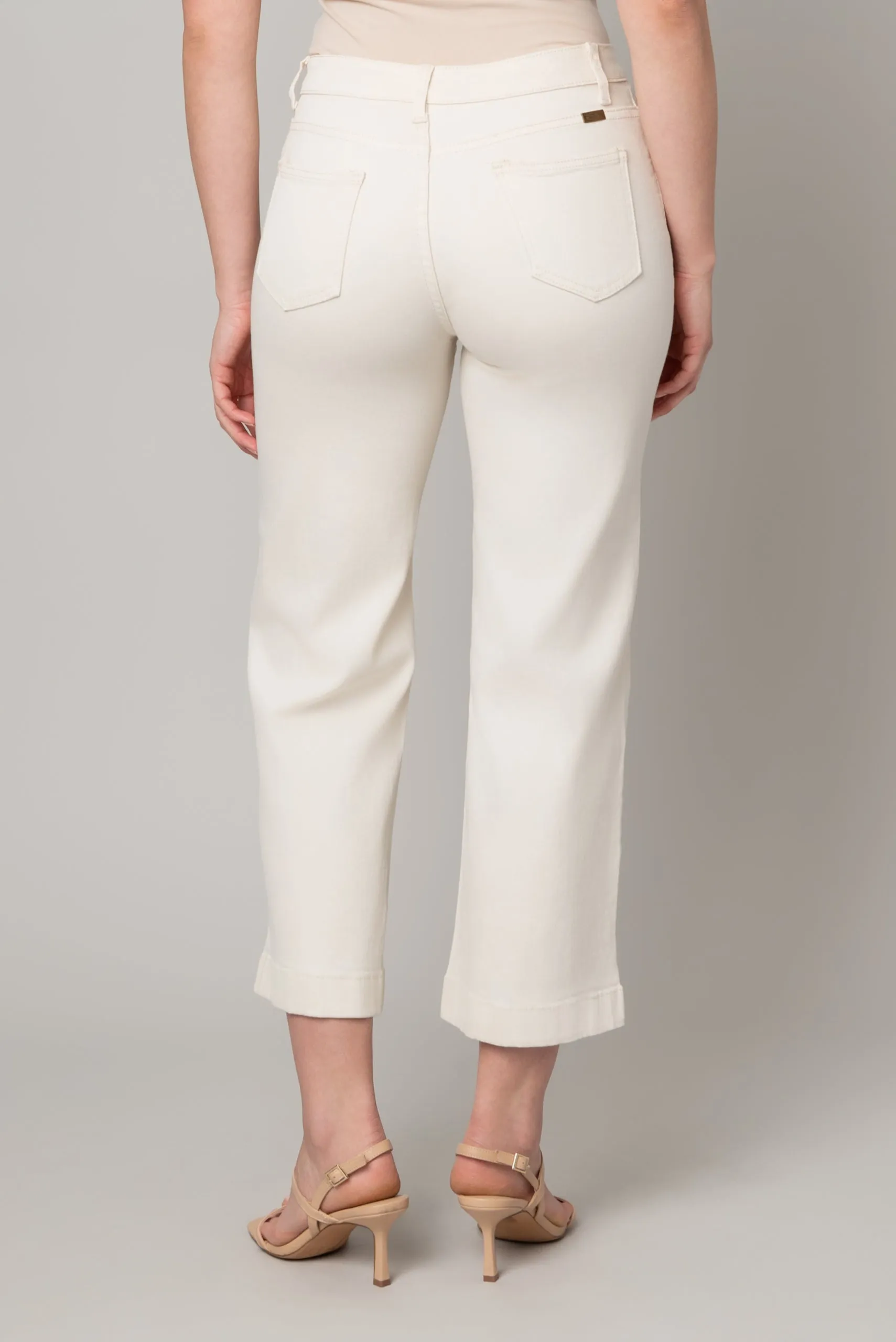 Cafe Stretch Twill Wide Leg Jean