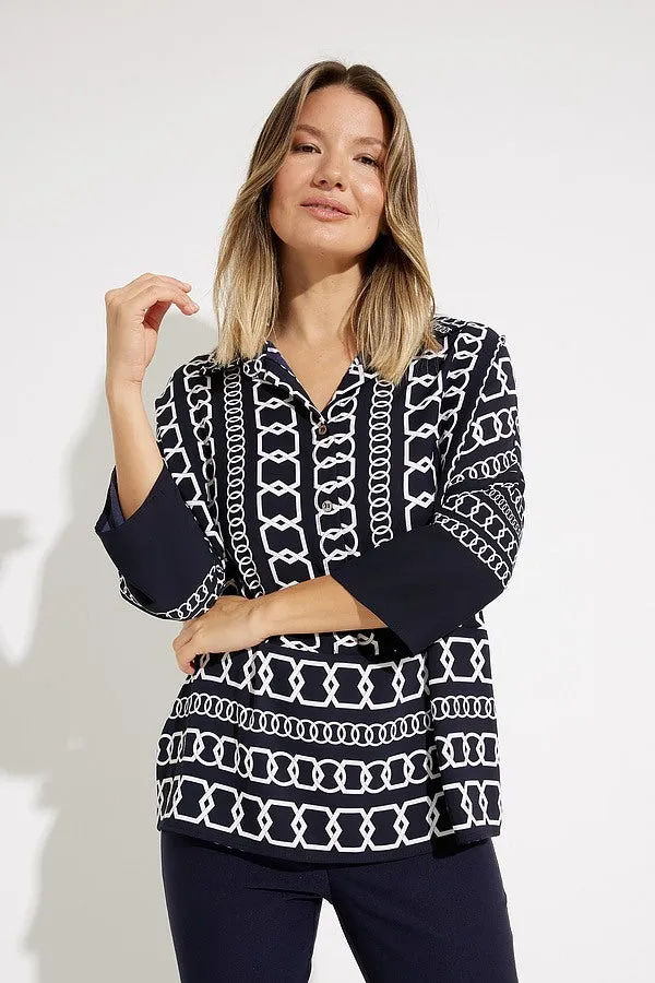 Chain Print Blouse Style 231215