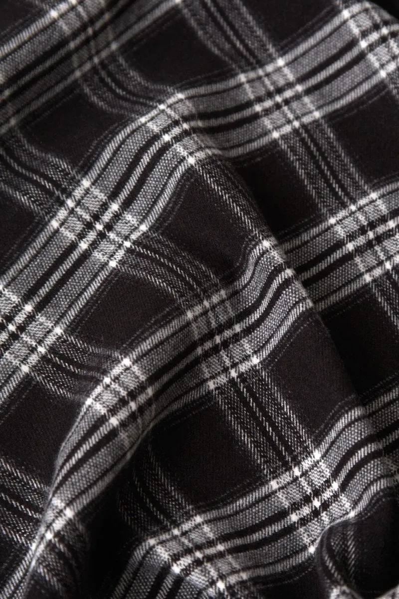 Check Overshirt in Black/White