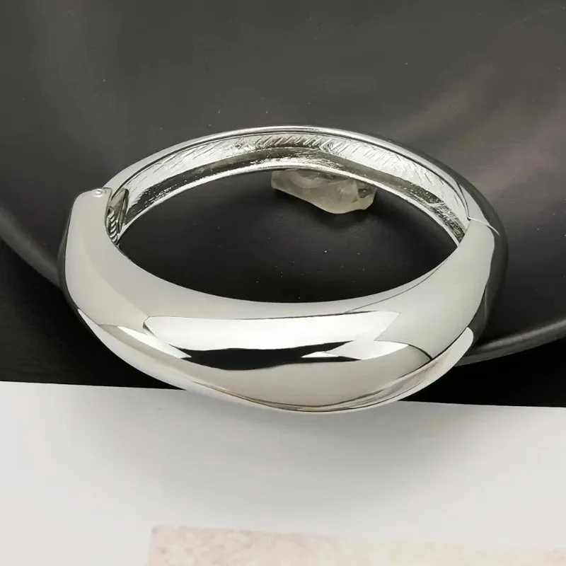 Chunky Big Cuff Bracelet Bangle For Women Manchette Jewelry