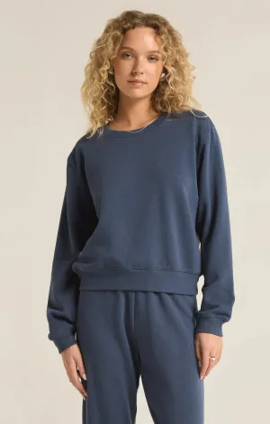 Classic Crew Fleece Sweatshirt-Midnight