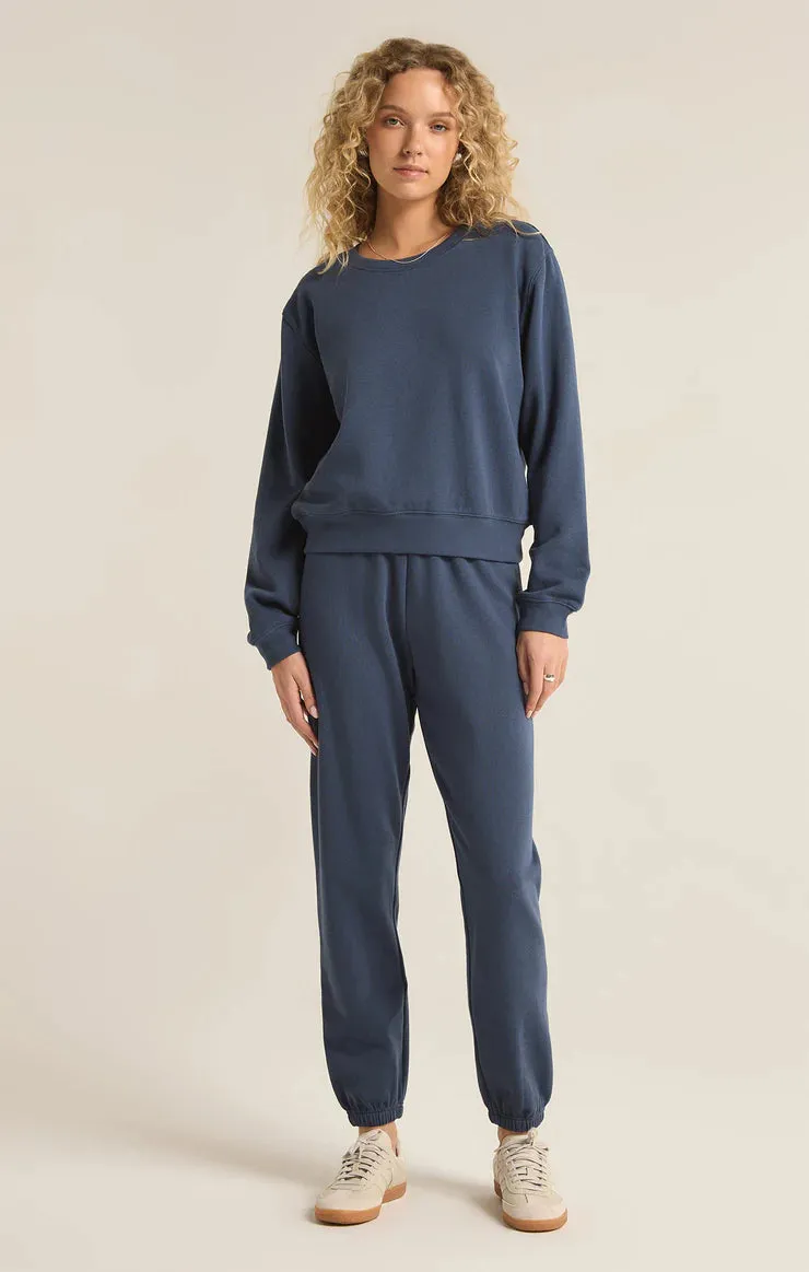 Classic Crew Fleece Sweatshirt-Midnight