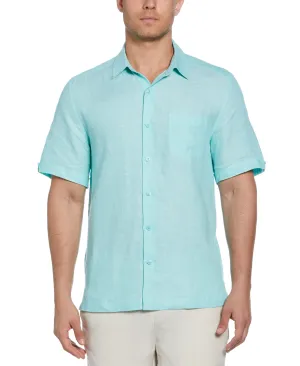 Classic Two-Tone Linen Shirt