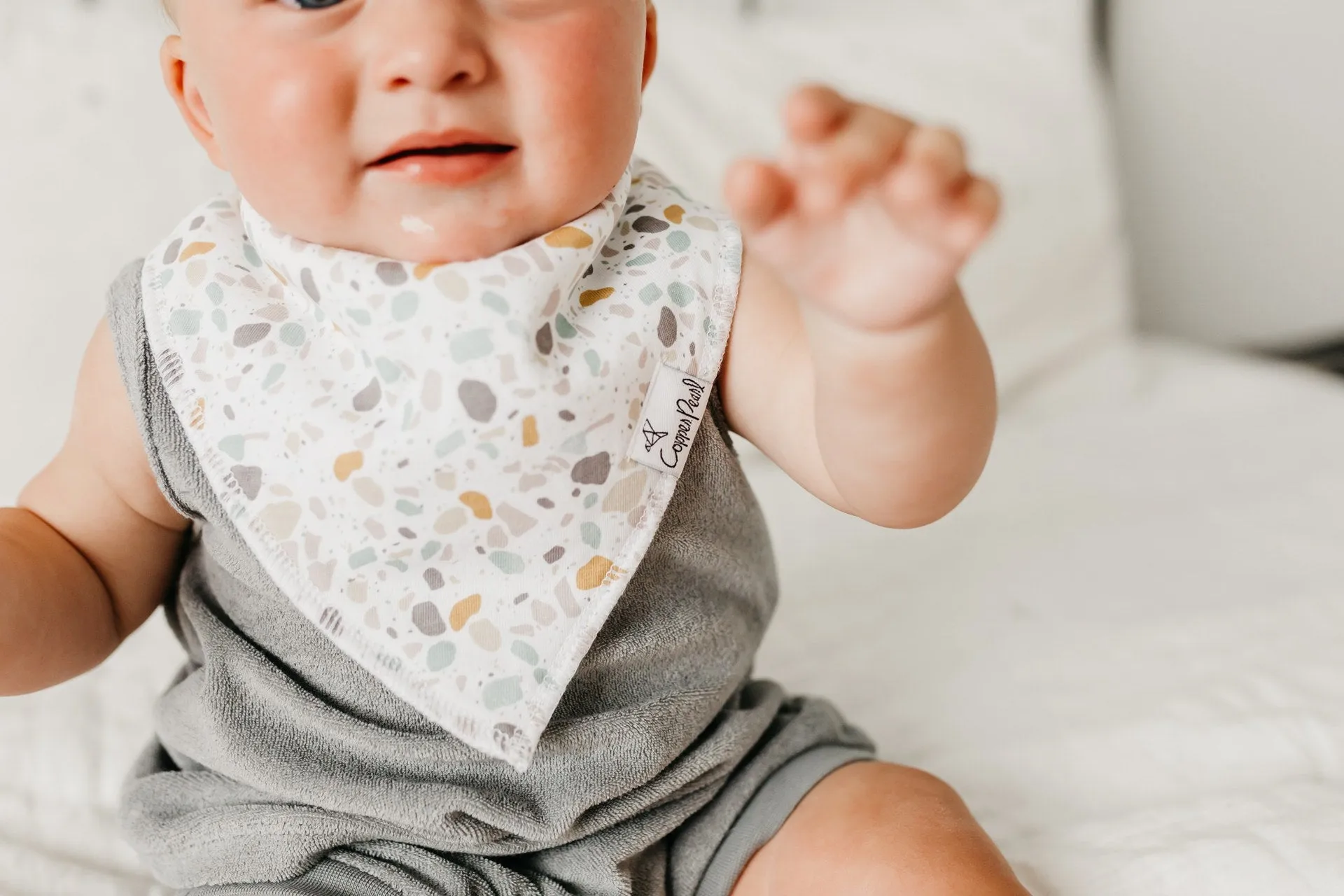 Copper Pearl Rex Bandanna Bib Set