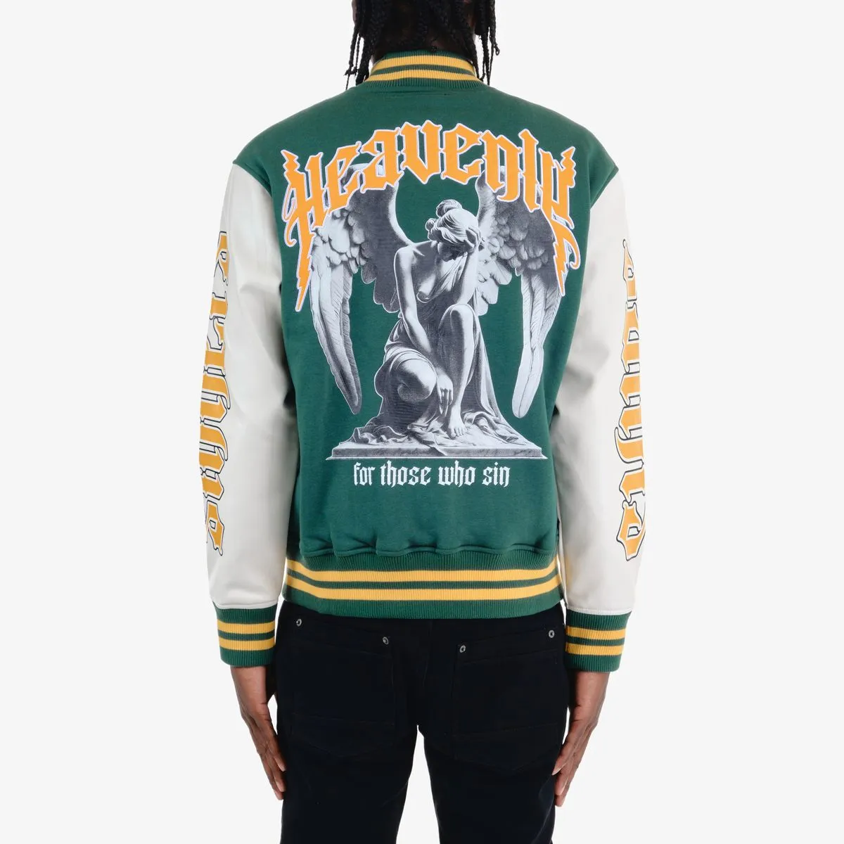 Copper Rivet - Heavenly Varsity Jacket - Green