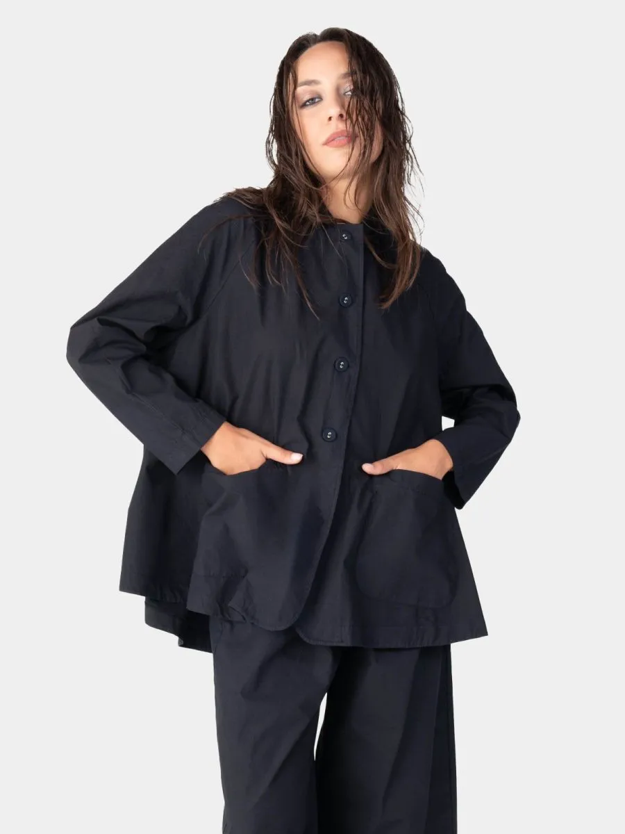 Cotton 4 Button Swing Jacket
