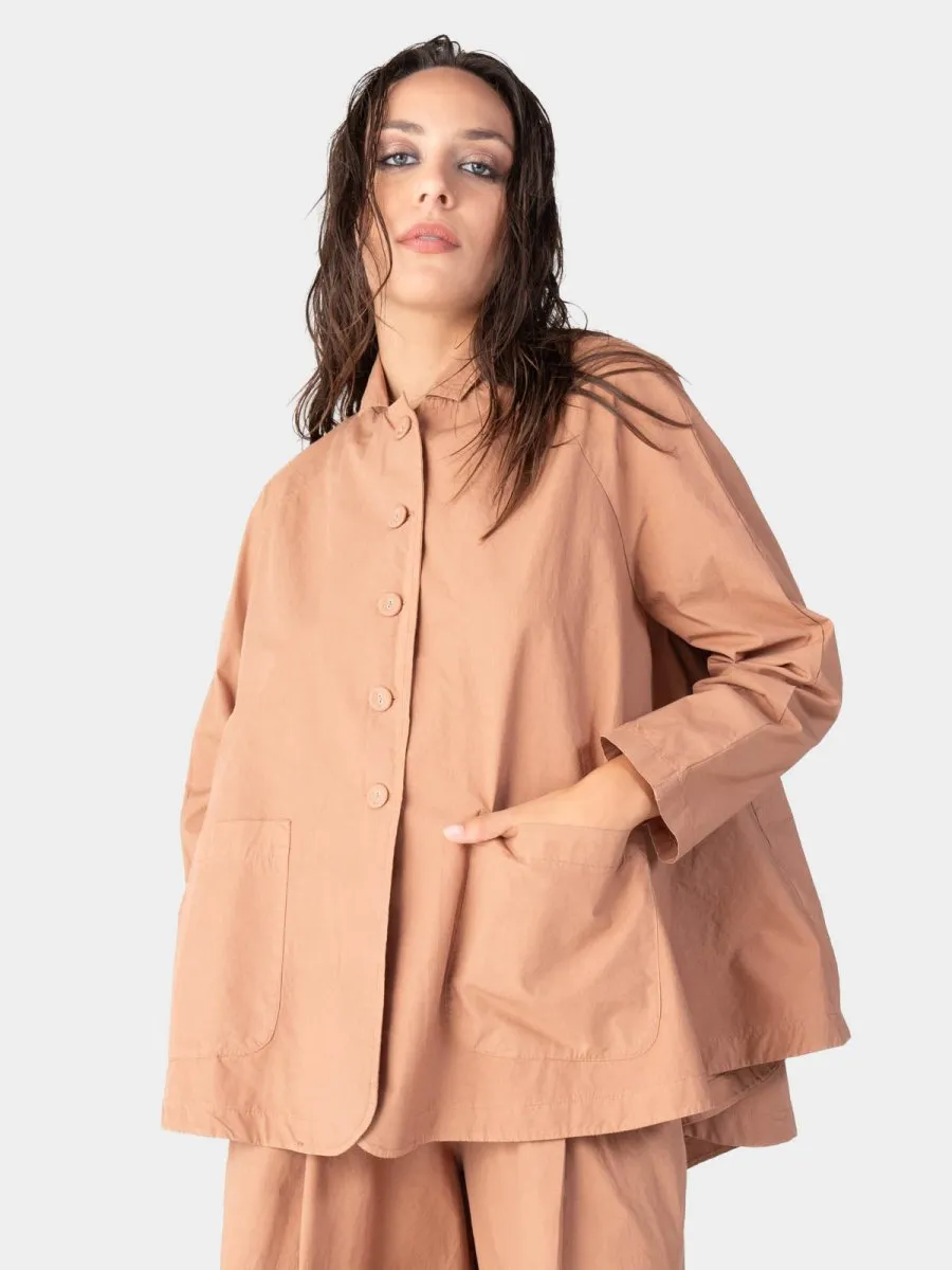 Cotton 4 Button Swing Jacket