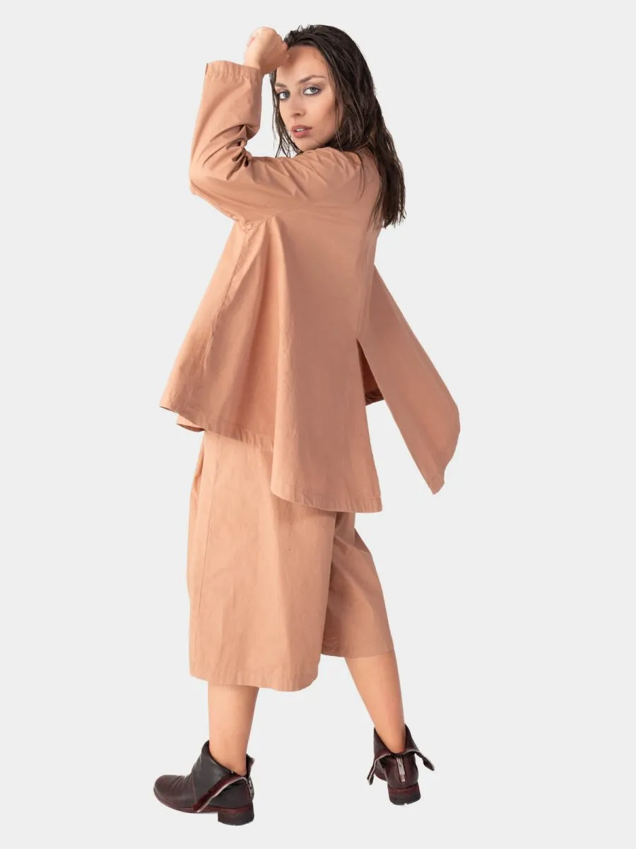 Cotton 4 Button Swing Jacket