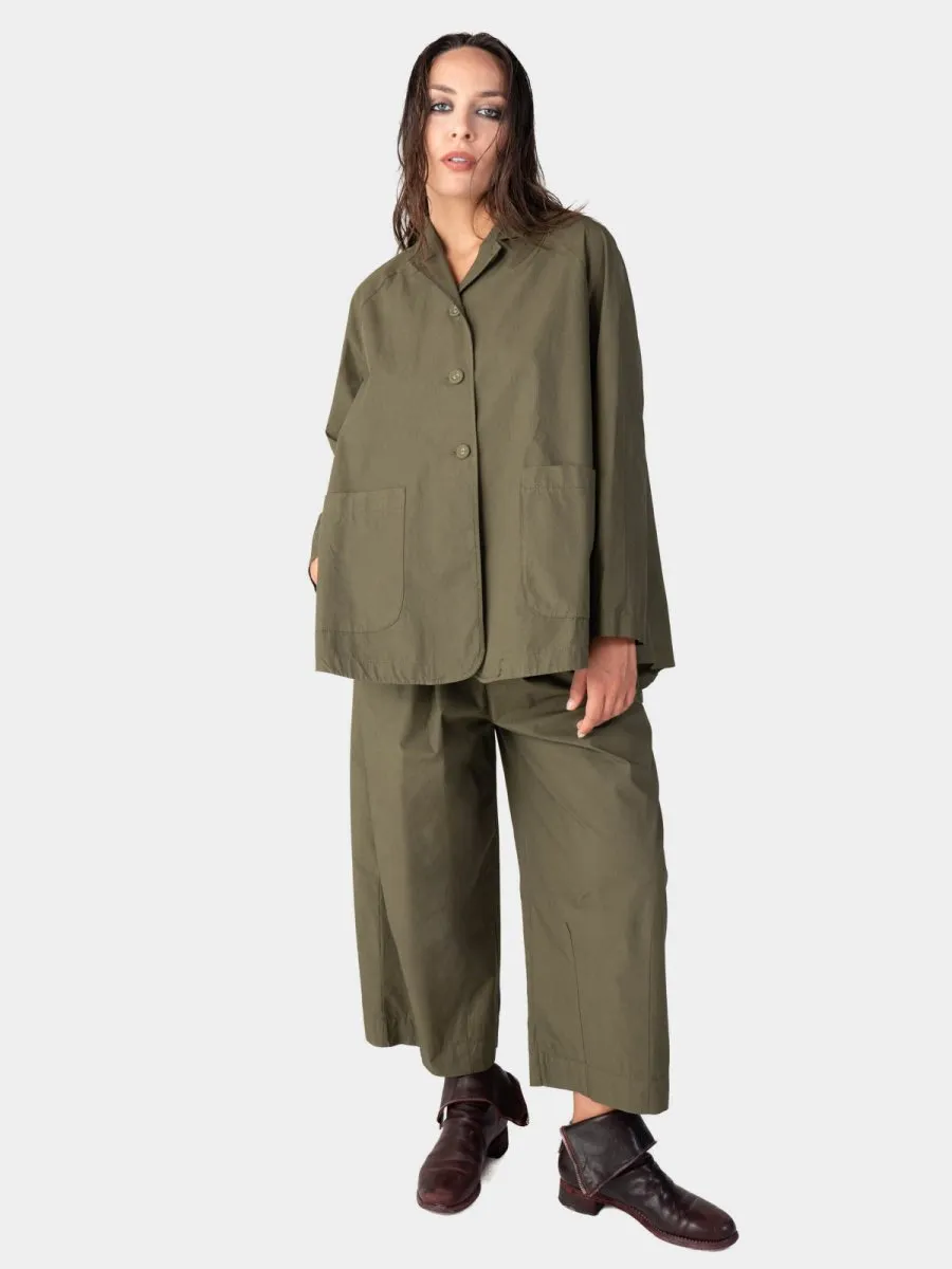 Cotton 4 Button Swing Jacket