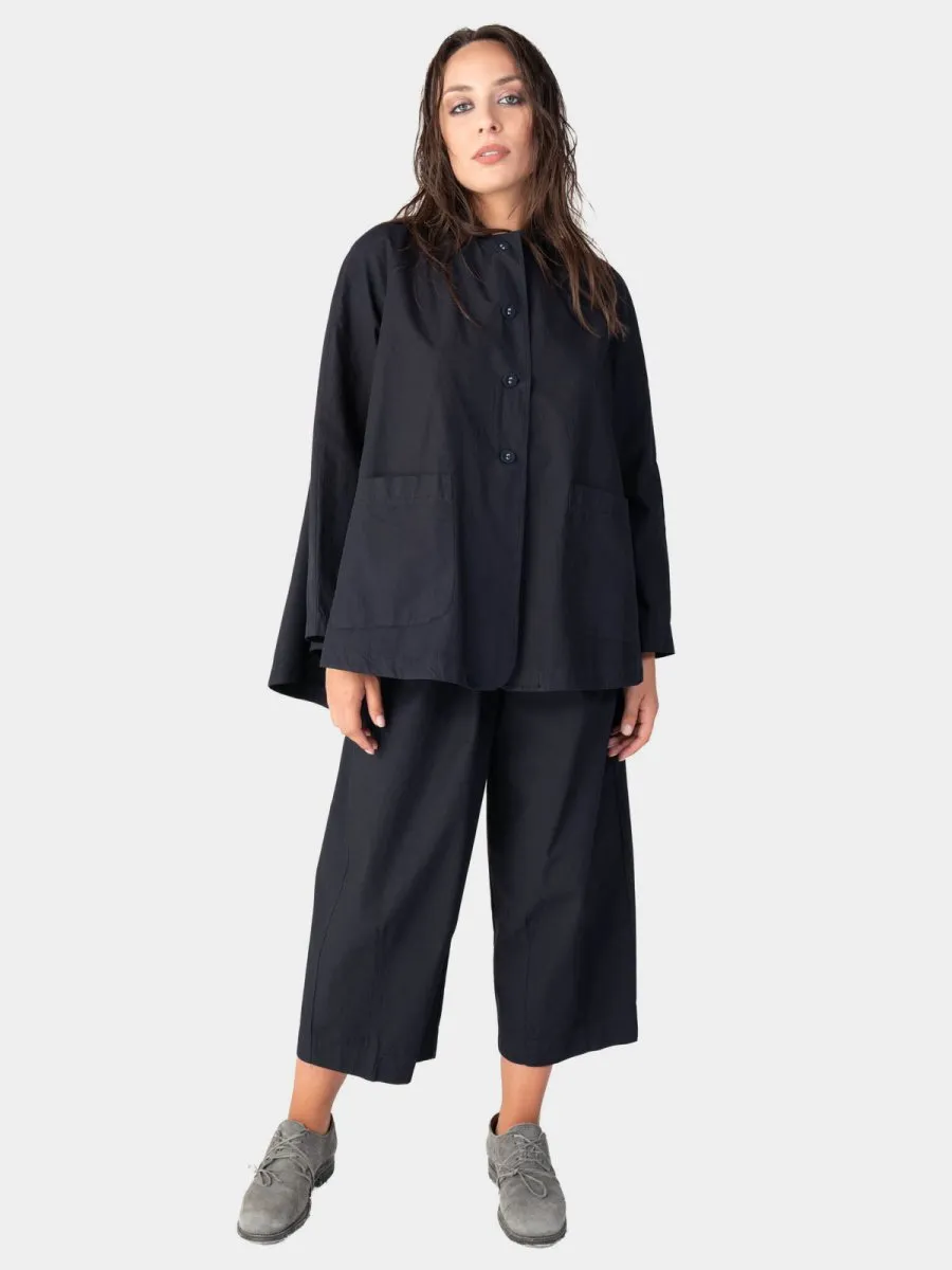 Cotton 4 Button Swing Jacket