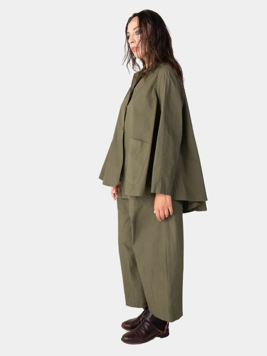 Cotton 4 Button Swing Jacket