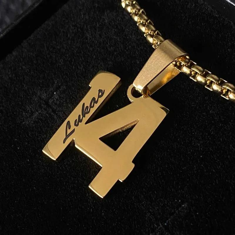 Customized Number Necklace For Sports Enthusiasts