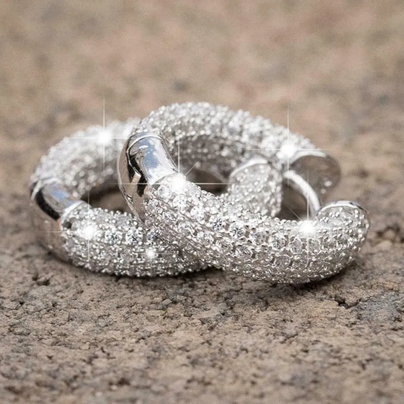Dazzling Women Small Hoop Earrings High Quality FashionJewelry