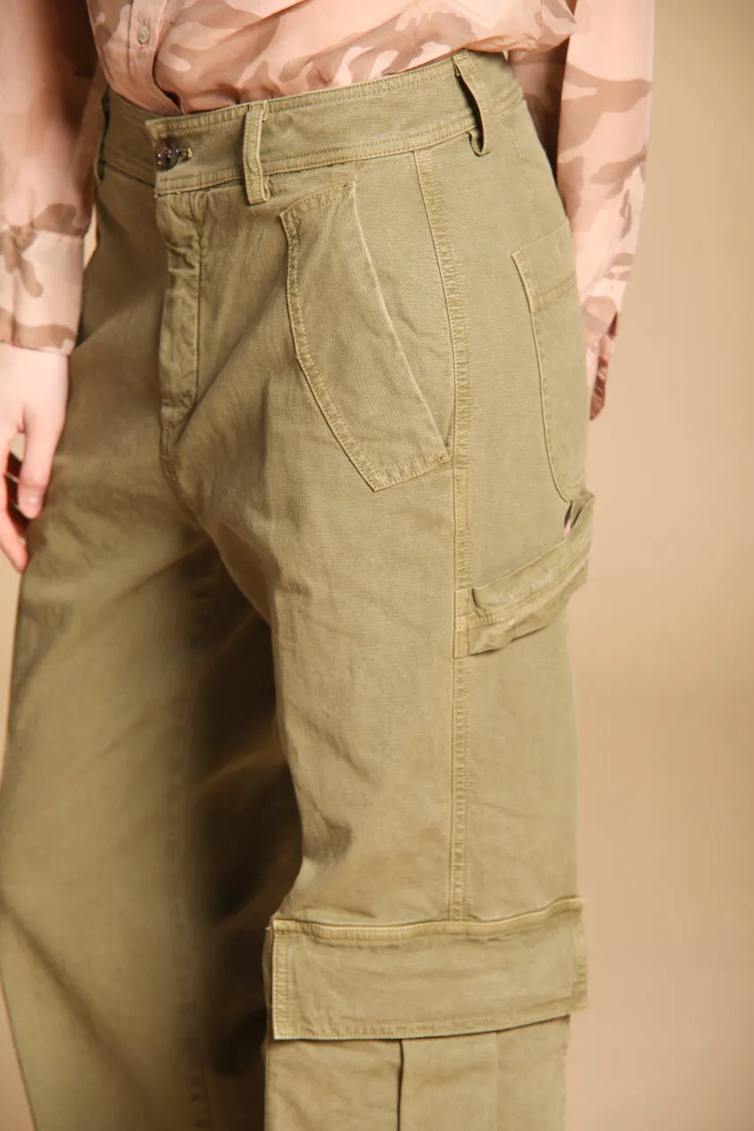 Detroit Straight women's Chino pants in flame stitch panama Straight fit