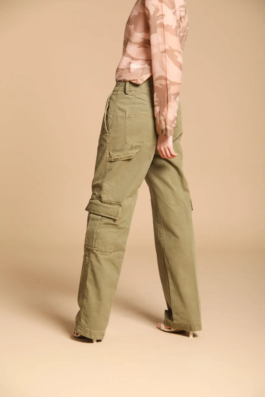 Detroit Straight women's Chino pants in flame stitch panama Straight fit