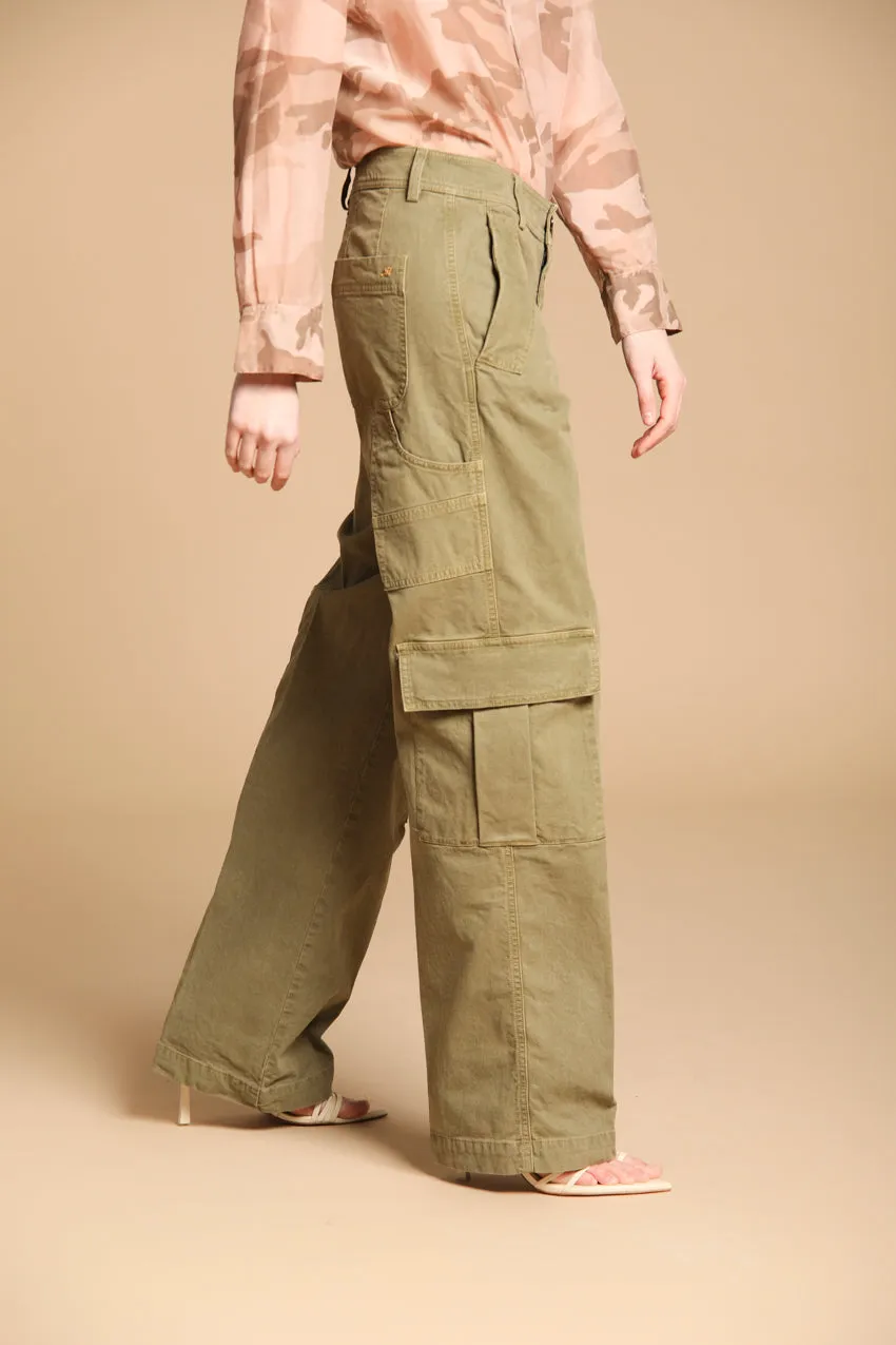 Detroit Straight women's Chino pants in flame stitch panama Straight fit