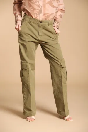 Detroit Straight women's Chino pants in flame stitch panama Straight fit