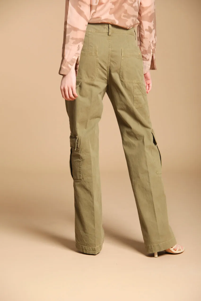 Detroit Straight women's Chino pants in flame stitch panama Straight fit