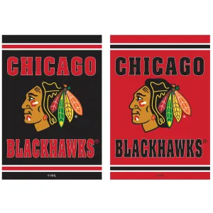 Embossed Suede Flag, House Size, Chicago Blackhawks,13es4355