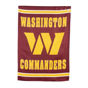 Embossed Suede Flag, House Size, Washington Commanders,13es5032