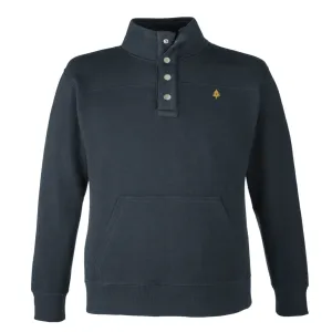 Embroidered Tree Ripple Fleece Snap Pullover