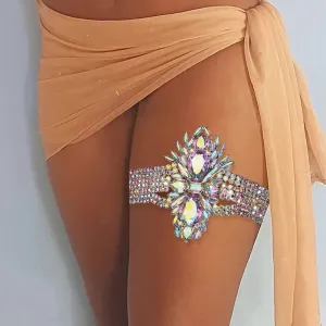 Exaggerated Dance Fashion Geometric Thigh Leg Chain