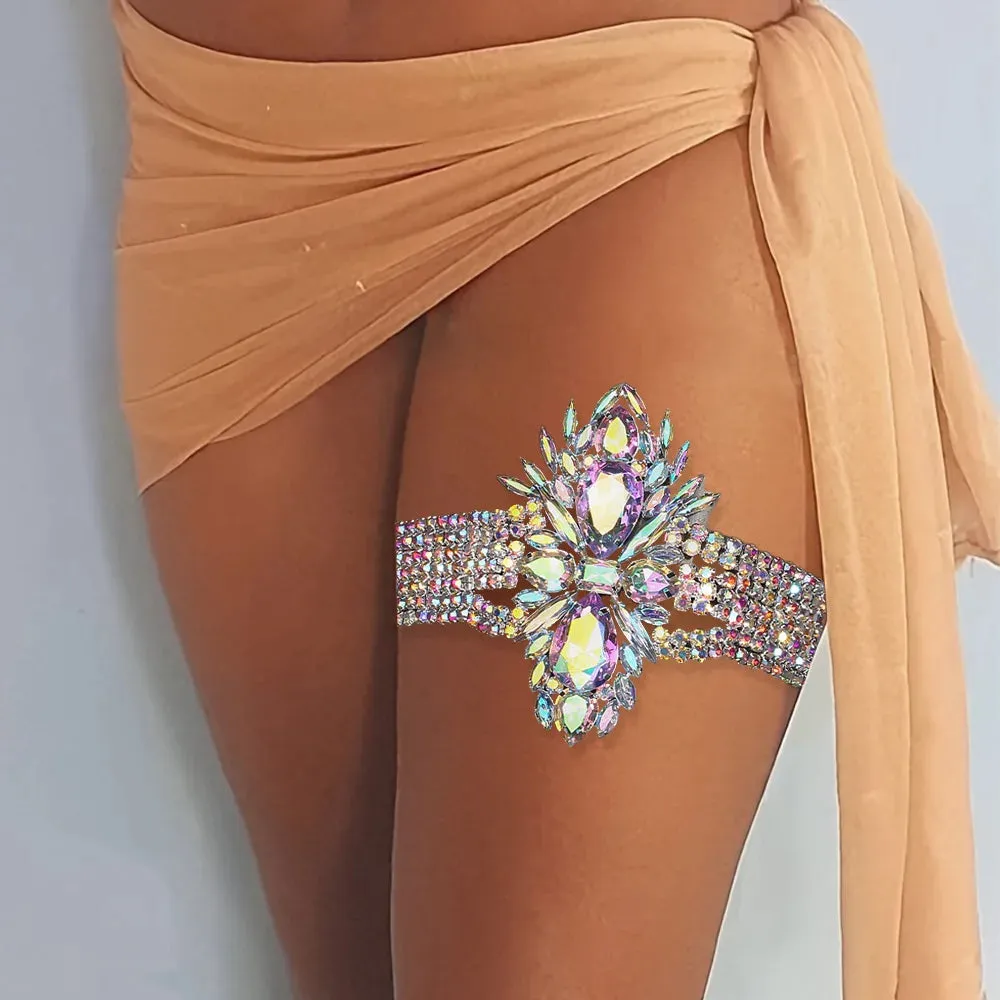 Exaggerated Dance Fashion Geometric Thigh Leg Chain