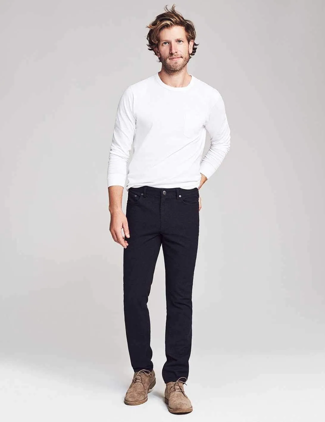 Faherty - Reserve Moleskin Pants - Black
