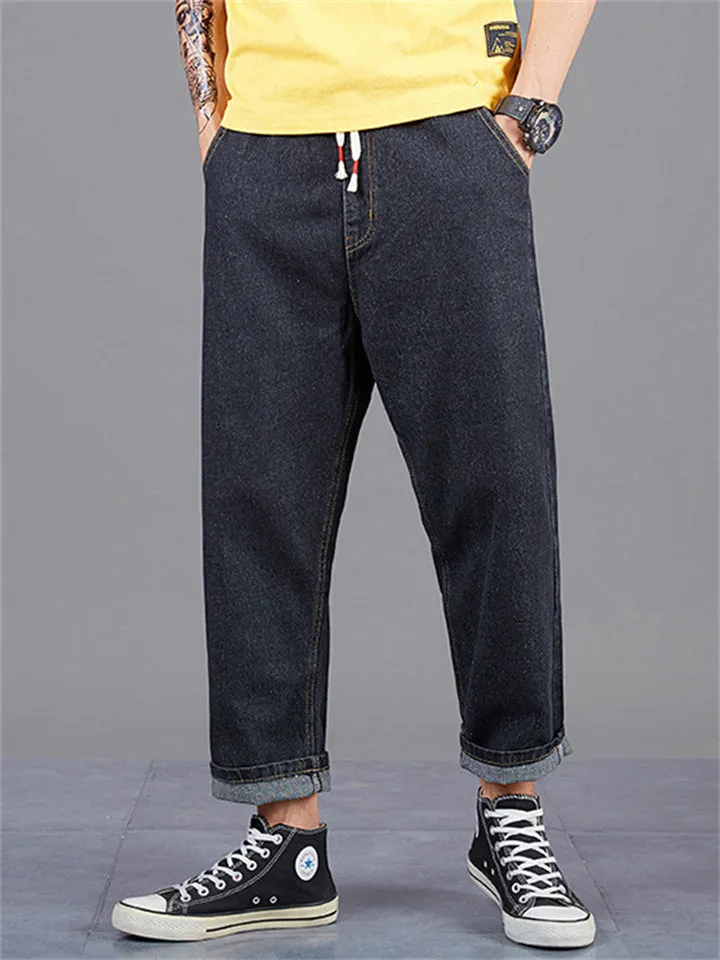 Fashion Men Straight-Leg Loose Casual Long Harem Pants