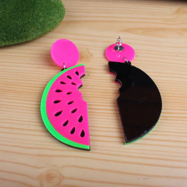 Fashion Summer AcrylicWatermelon Big Earrings