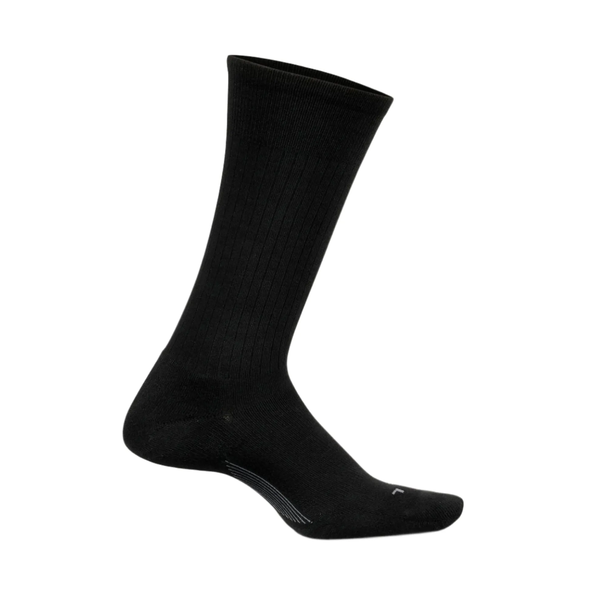 Feetures Mens Everyday Classic Rib Cushion Crew Socks