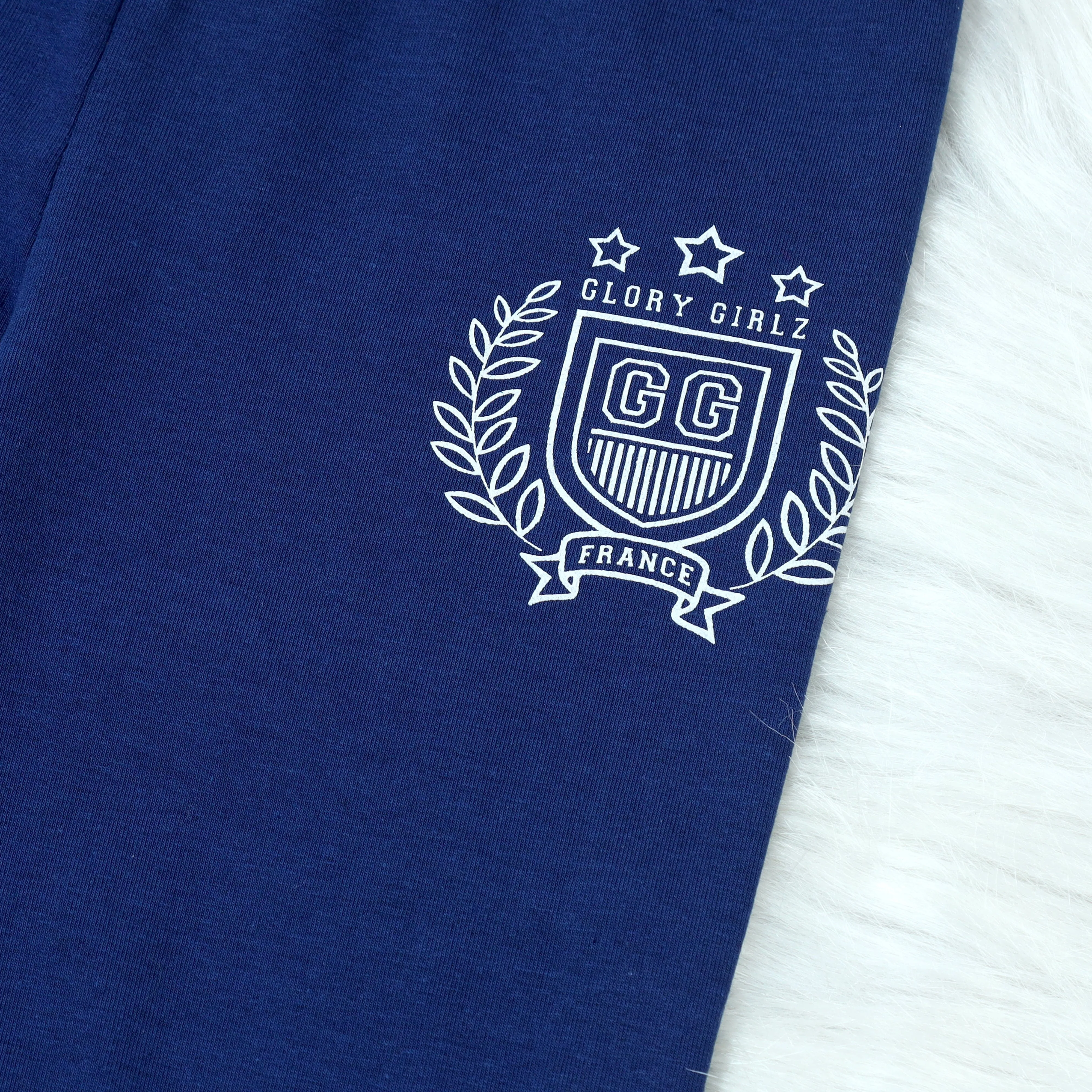 GG Space Blue Track Pants For Kid Girl