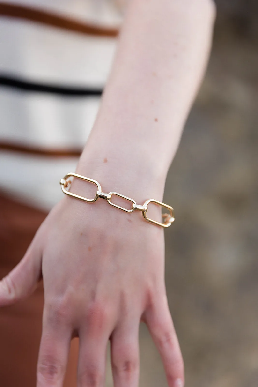 Gold Geometric Bracelet