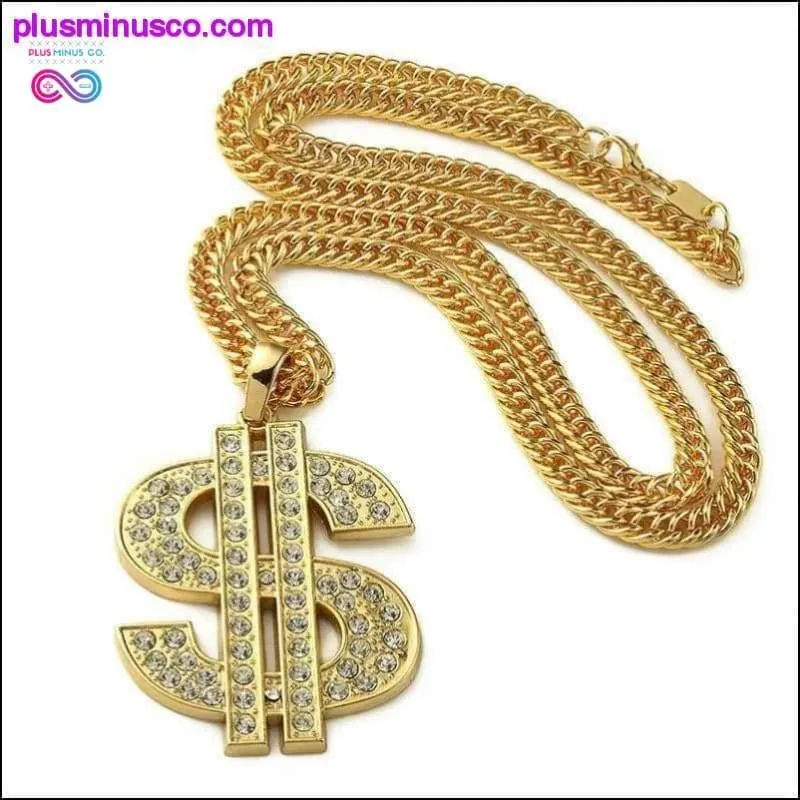 Golden Big Dollar $ Sign Unisex necklace Chain