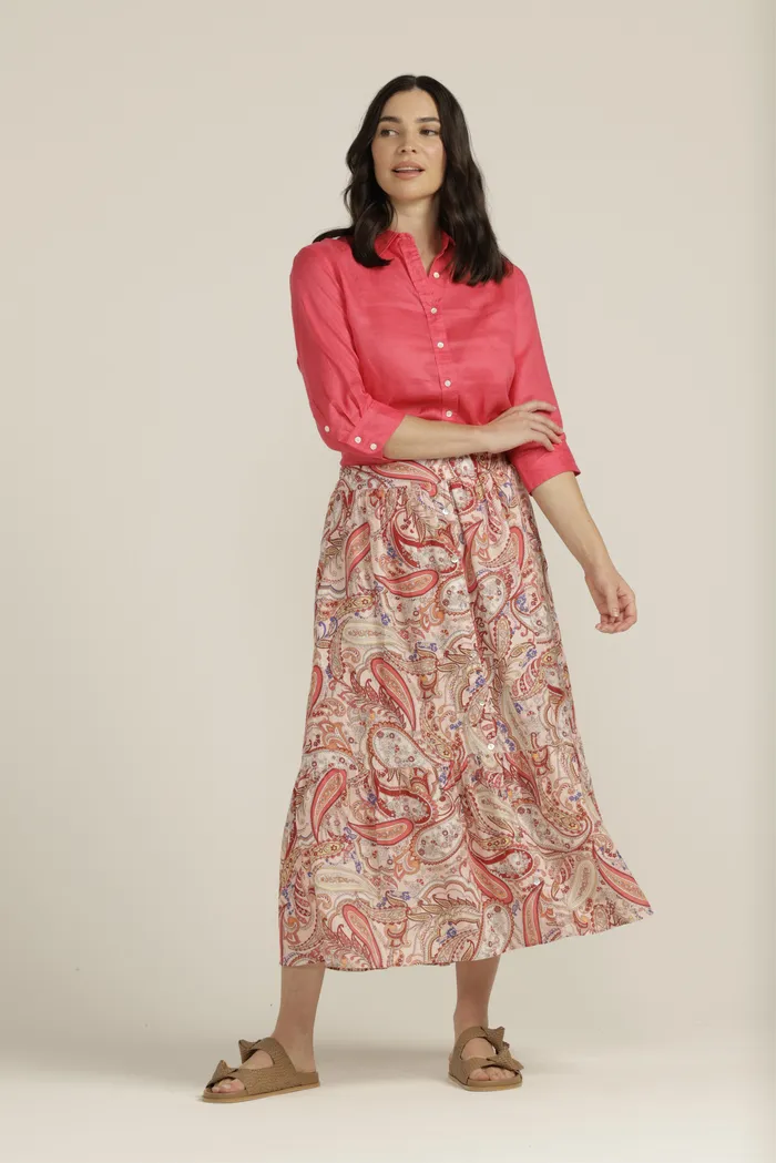 Goondiwindi Cotton Linen 3/4 Sleeve Shirt - 2 Colours