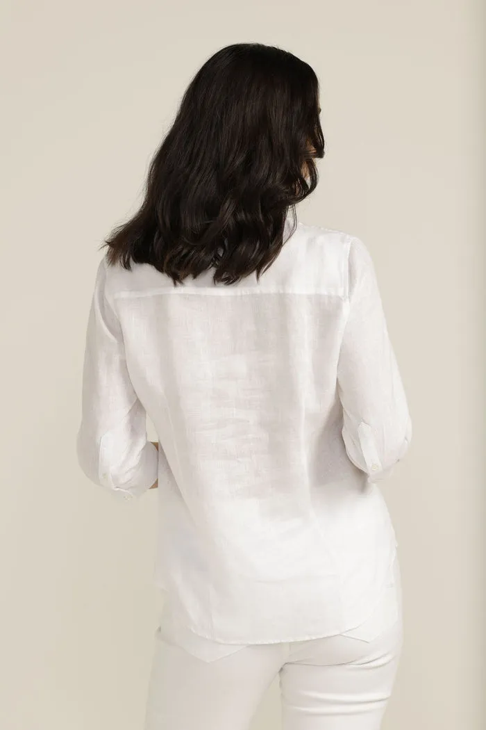 Goondiwindi Cotton Linen 3/4 Sleeve Shirt - 2 Colours