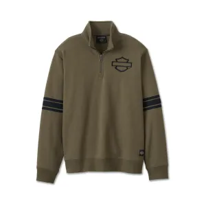 Harley-Davidson® Bar & Shield 1/4 Zip Fleece - Grape Leaf