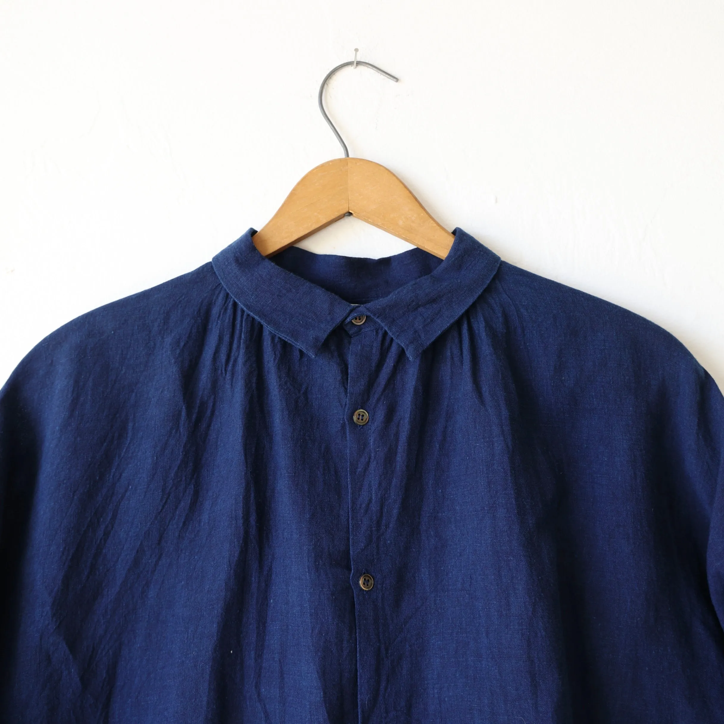 Ichi Antiquités Linen Shirt - Dark Indigo