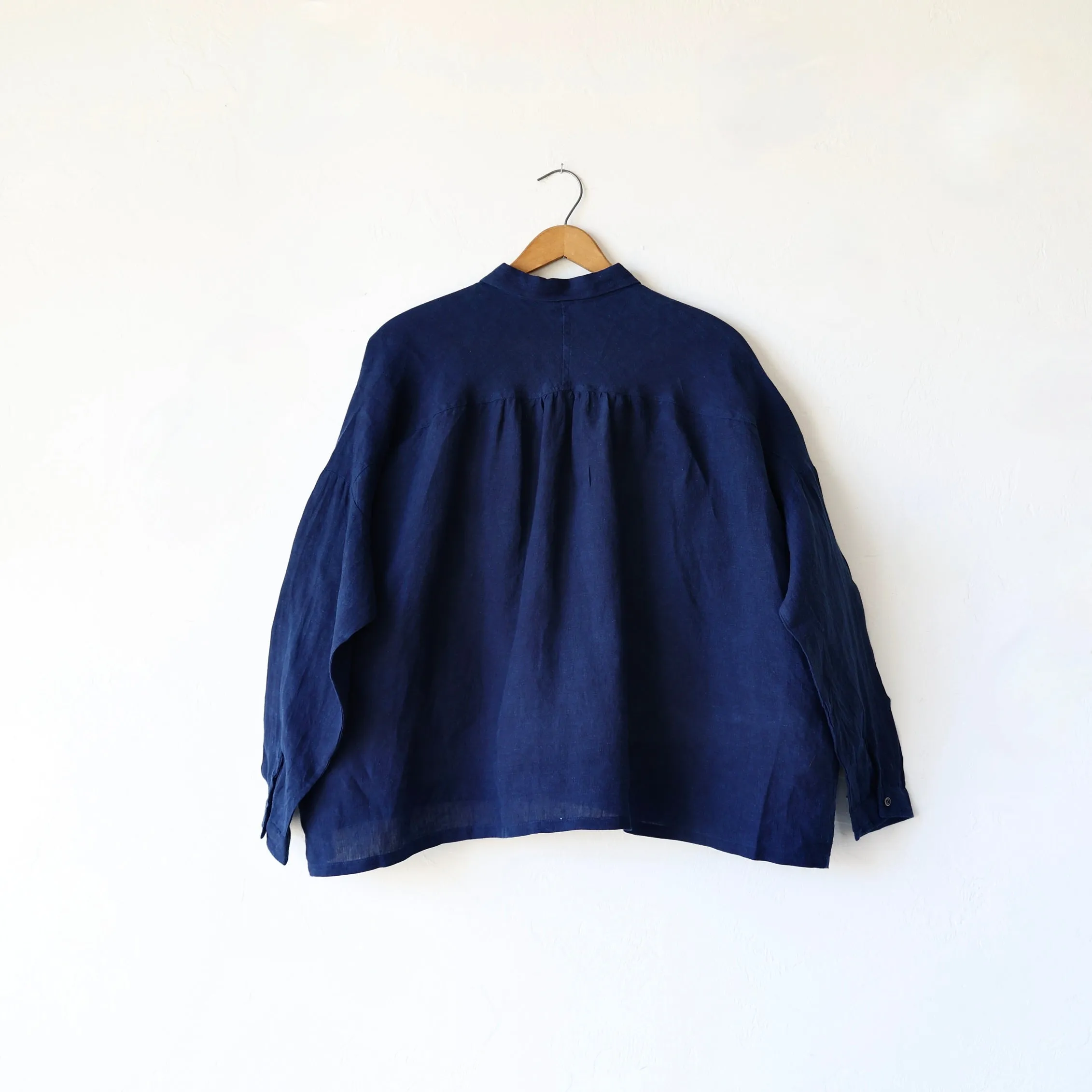 Ichi Antiquités Linen Shirt - Dark Indigo