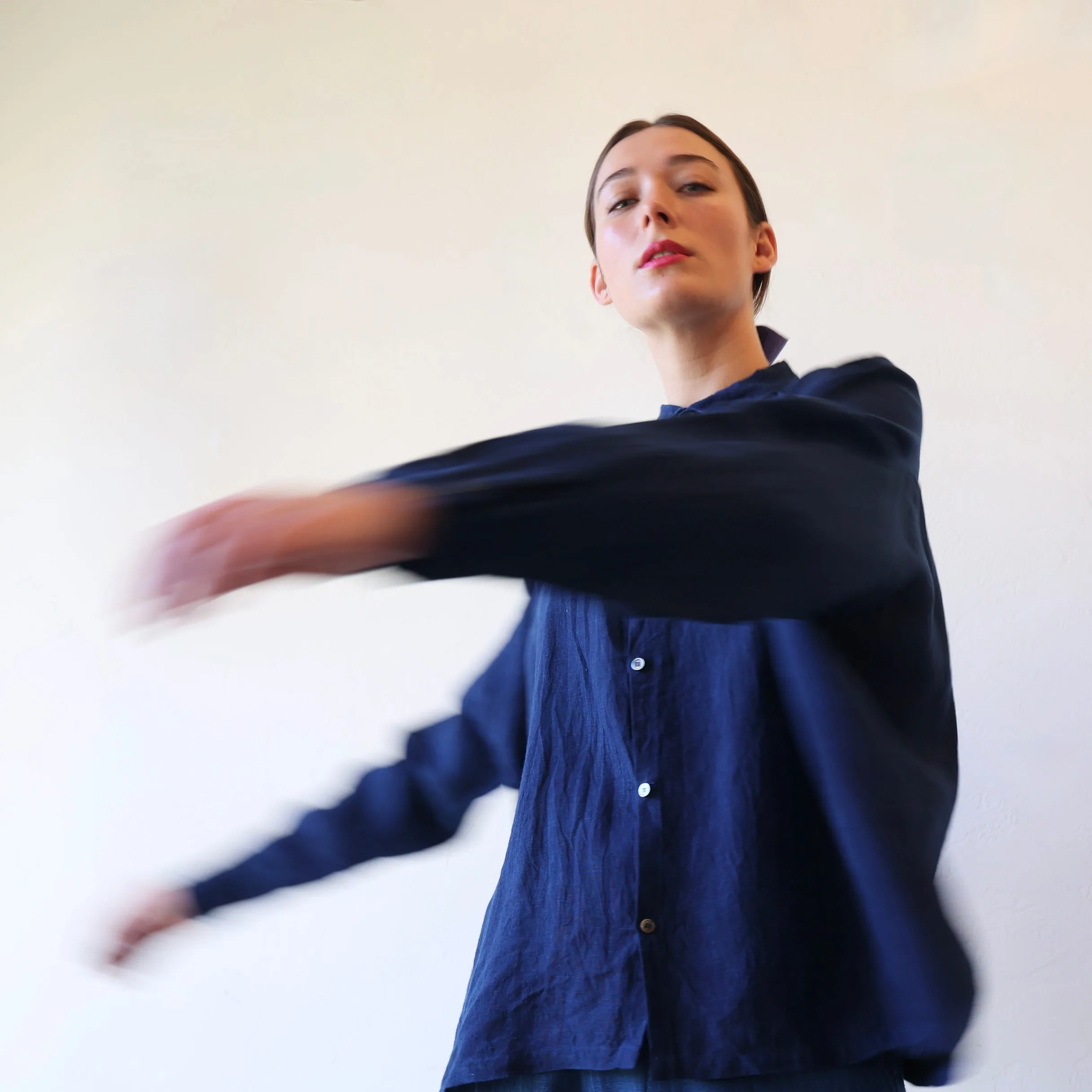 Ichi Antiquités Linen Shirt - Dark Indigo