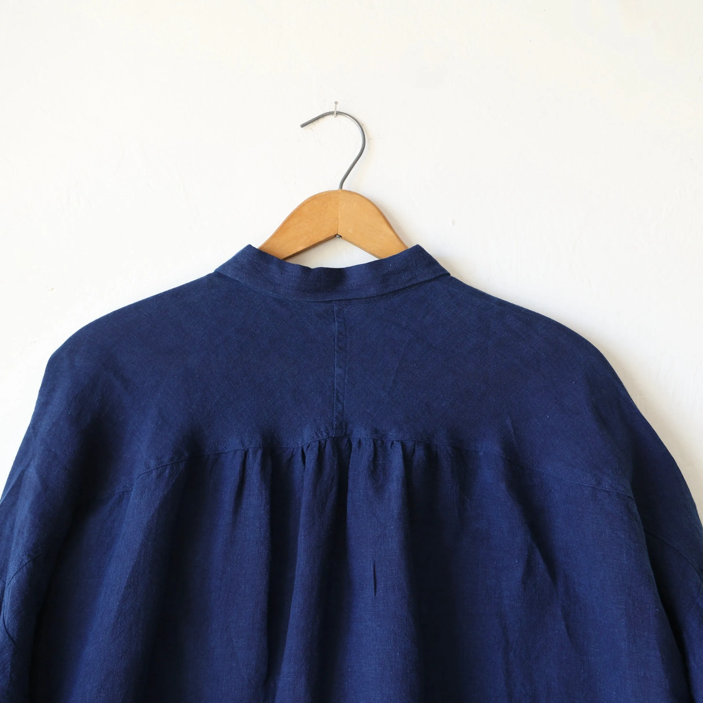 Ichi Antiquités Linen Shirt - Dark Indigo
