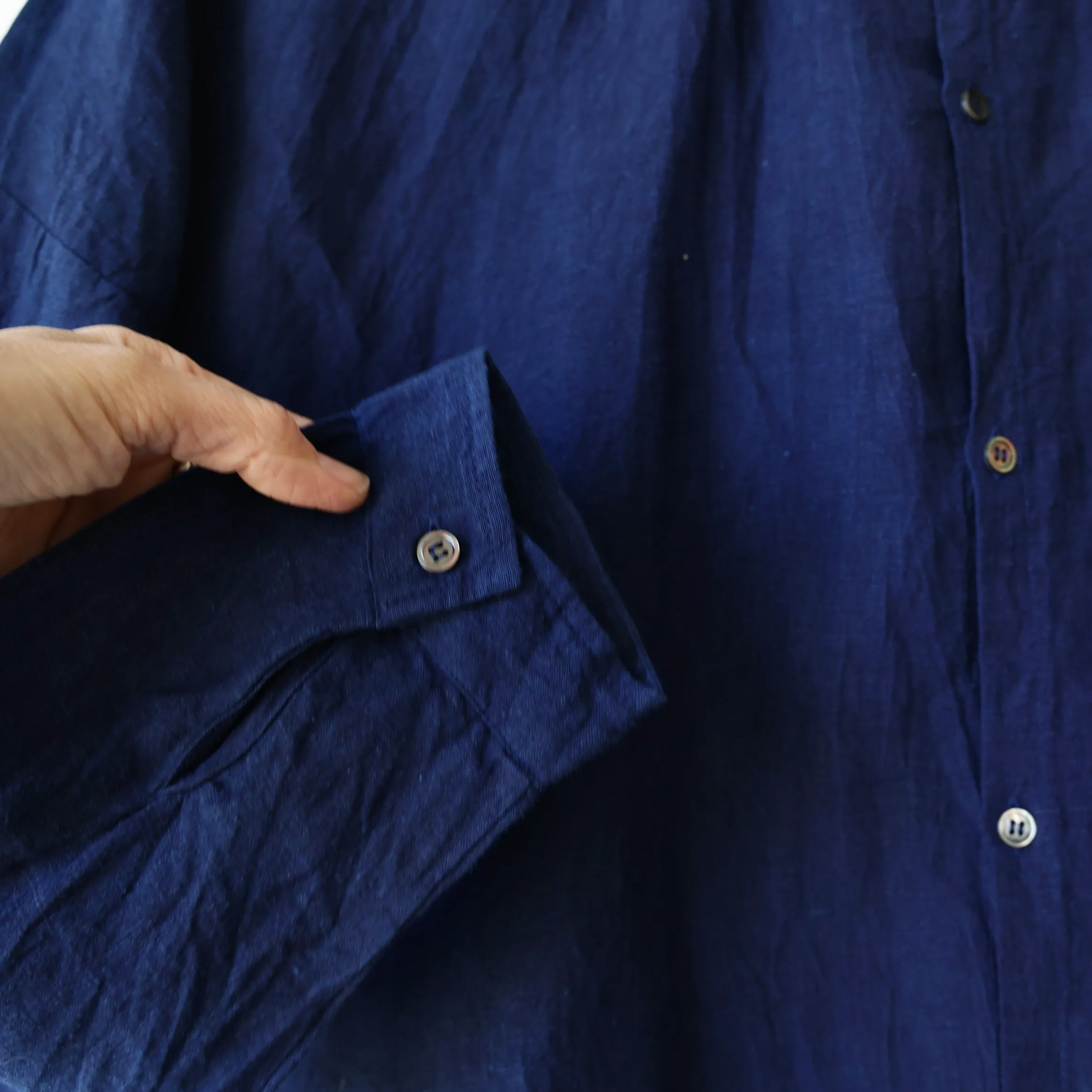Ichi Antiquités Linen Shirt - Dark Indigo