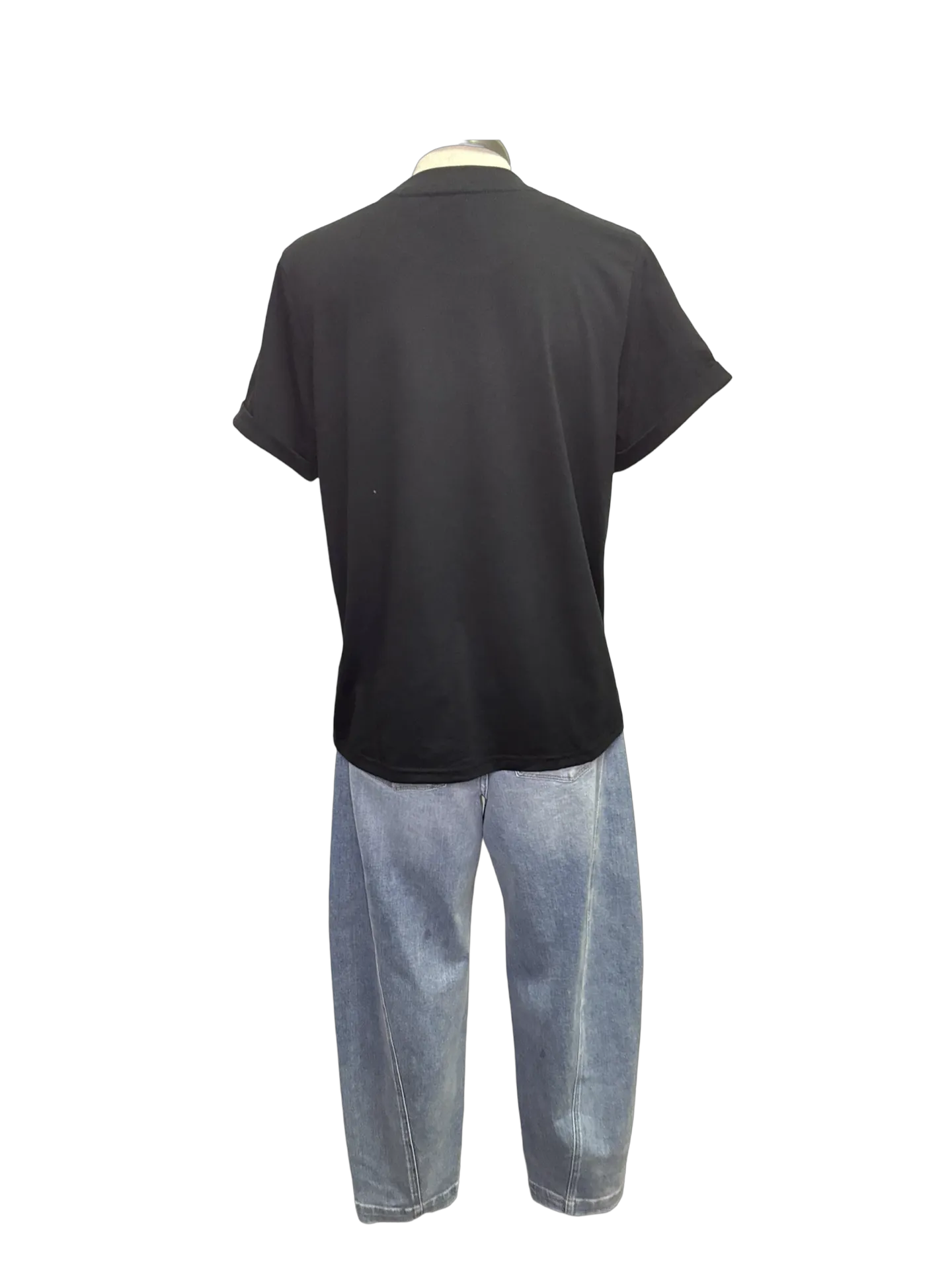 Judy Blue HW Side Panel Barrel Leg Jeans