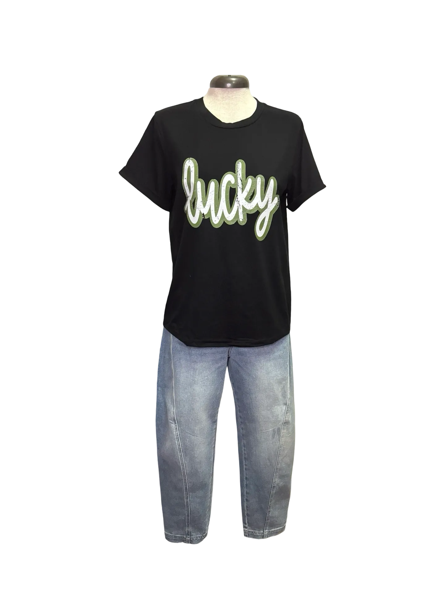 Judy Blue HW Side Panel Barrel Leg Jeans
