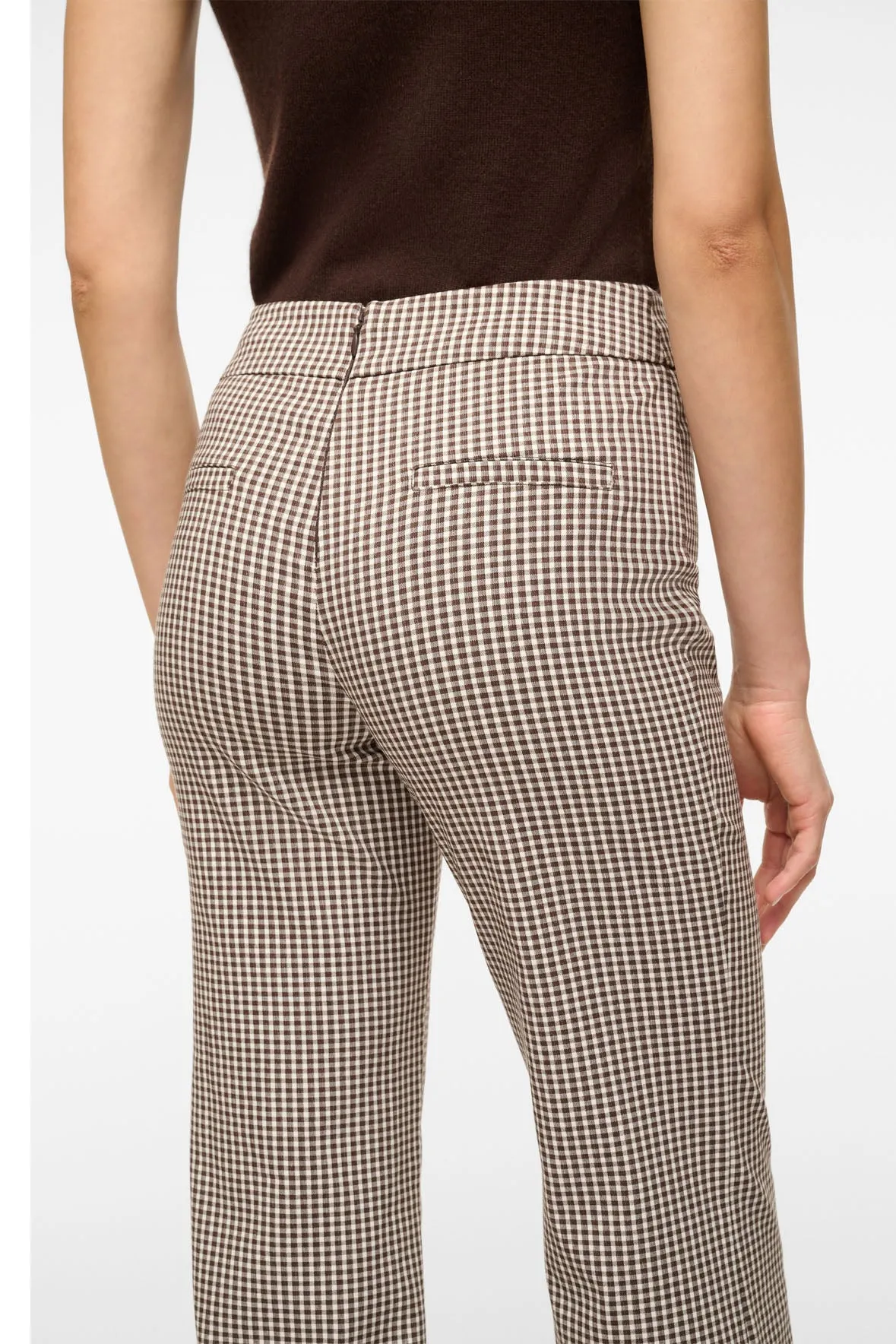 Knack Pant Chocolate Micro Check