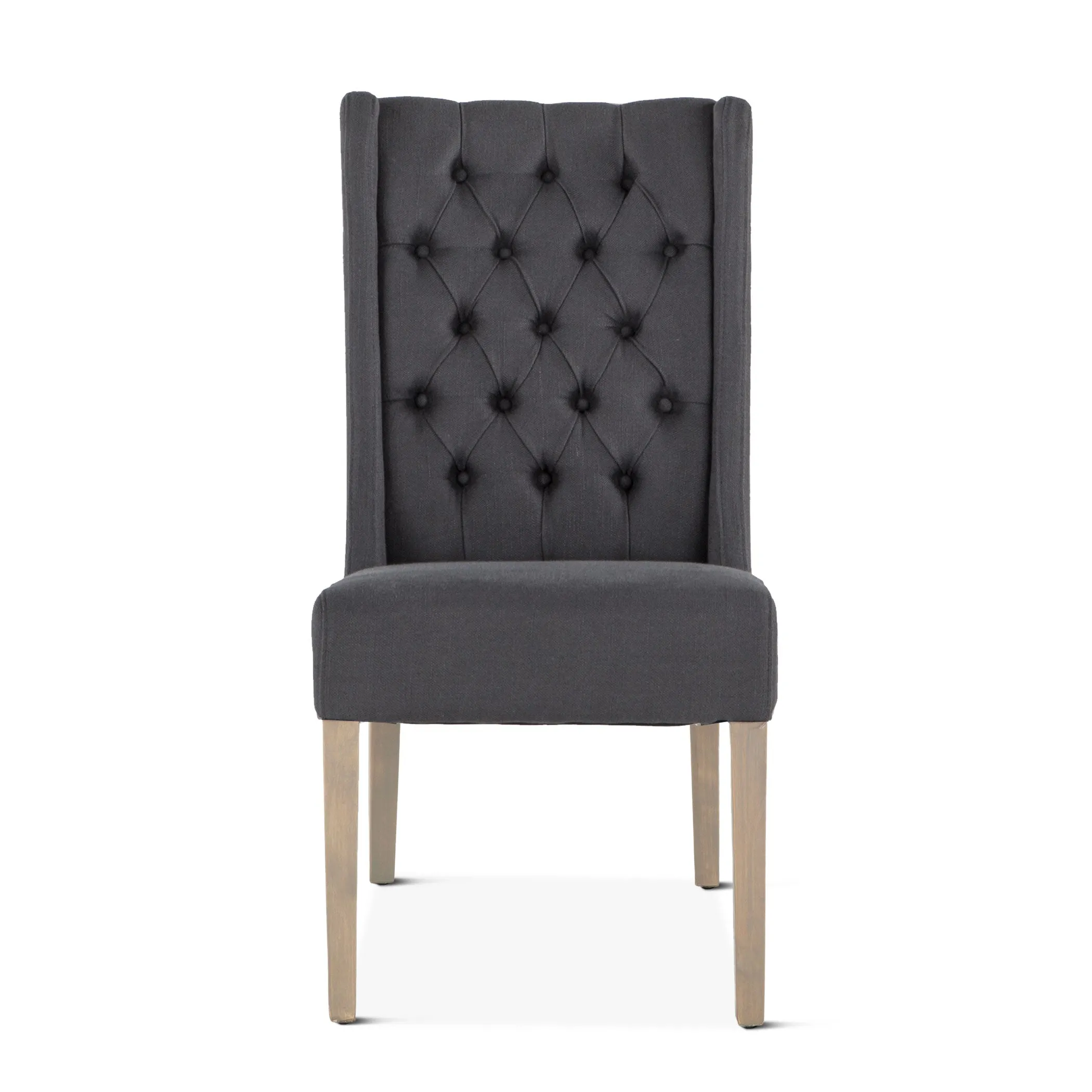 Lara Dining Chair Gray with Napoleon Legs